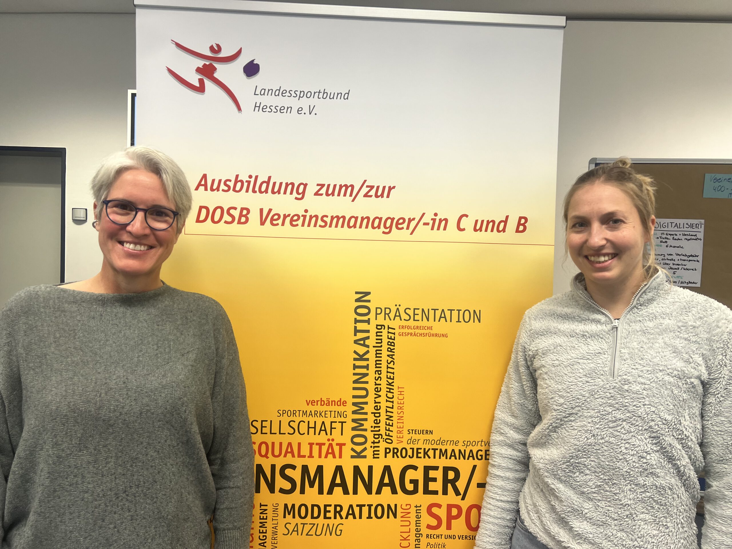 Wir bilden uns weiter! Der TVE hat bald 2 (lizenzierte) Vereinsmanagerinnen..