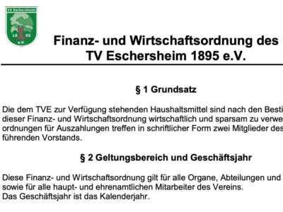 Finanz- und Wirtschaftsordnung