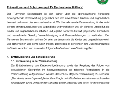 Präventions- und Schutzkonzept